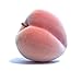 6pc Artificial Peach Large - Plastic Decorative Peaches Pink Fruit - Six Pieces