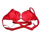 ETOSELL Womens Solid Deep V Padded Bra Push Up Bra Brassiere