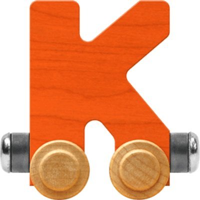 NameTrain Bright Letter Car K - Made in USA (Orange)