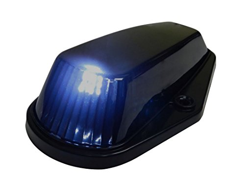 80-97 VMS Racing BLACK BASE Cab Roof Marker Lights in SMOKE LENS with WHITE LEDs for CRL 264139BK for FORD F350 F250 F150 (5 Piece COVERS with BASE Complete Kit) 1980-1997