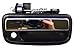 PT Auto Warehouse TO-3246MA-FR - Outside Exterior Outer Door Handle, Black Housing with Chrome Lever - Passenger Side Front