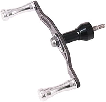 Amazon Visprea リール カーボン パーツ スピニングリール ハンドル クランク 炭素製 アルミ合金 ノブ シマノ Shimano カスタムパーツ 交換用 Yu106 シルバー Visprea スピニングリールパーツ