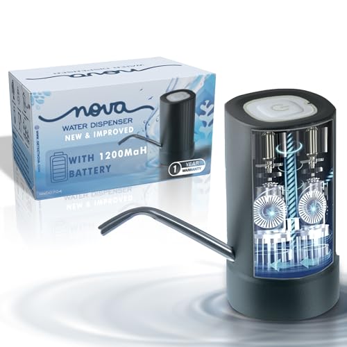 Automatische elektrische Wasserspenderpumpe für 20-Liter-Flasche, tragbarer Wasserpumpenspender für Zuhause, Büro und draußen, 1200 mAh C-Schnelllade-