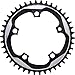 SRAM X-Sync Chainring 38 Teeth 110mm BCD Polished Grey/Matte Black, Includes Bolt and Nut for Hidden Position Hole