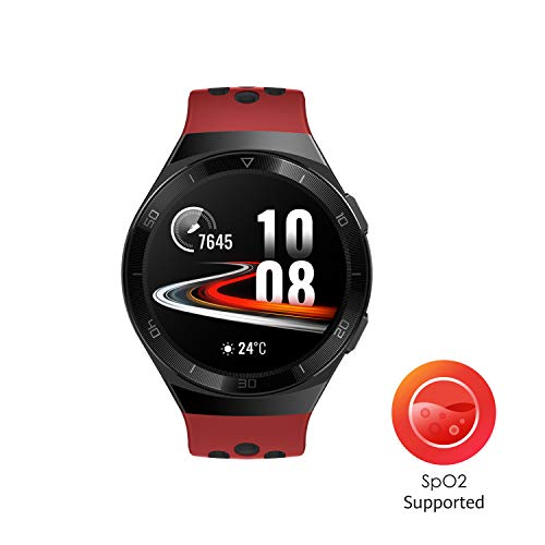 HUAWEI Watch GT 2e Sport (Lava Red, 46mm, 2 Weeks Battery, Music Control, 100 Workout Modes, SpO2 & Heartrate Monitor, A