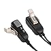 Two Way Radio Headset Noise Canceling Transparent Security Earphones Works with Midland Walkie Talkie GMRS/FRS Radios with PTT/VOX – Pair