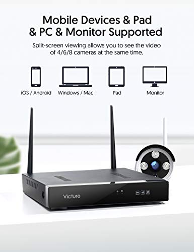 2 Wireless+Security+Victure+Surveillance+Waterproof