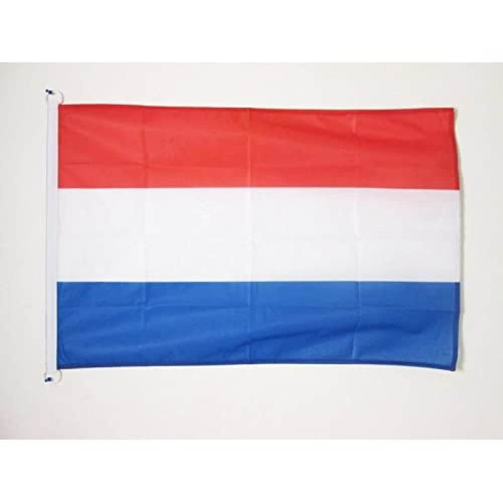 AZ FLAG - Luxembourg Flag - 2x3 Ft - For Outdoor - Luxembourger Banner Knitted Polyester with Two Plastic Rings - Fade Resistant - Vivid Colors - 2' x 3' Feet - 90x60 Cm