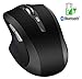 Tsmine Silent Rechargeable Wireless Mouse Noiseless Mute Mouse,3 Adjustable DPI,6 Buttons for for Laptop, MacBook 2017 and Android OS Tablet, Black