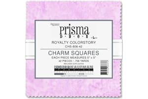 5" Charm Pack - Artisan Batiks Prisma Dyes Royalty Colorstory by Lunn Studios for Robert Kaufman Purples Blues Teals Squares 