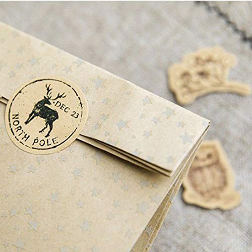 3 Sets/138 Pcs Mini Paper Stickers Vintage Sticker Decor Adhesive Sticker Envelope/Bag Seal by EORTA for Diary Planner Bottles Scrapbook DIY Craft Gift, Kids, Nature Theme