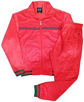 Men Classic Full Zip Track Jacket and Jogging Track Pant Active