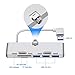 Rocketek iMac Hub Aluminum 3-Port USB 3.0 Hub Adapter Docking Station with SD & Micro SD Card Reader Combo - Ultra Slim Premium Aluminum USB 3.0 Hub Compatible with iMac and iMac Pro 2017 & Later