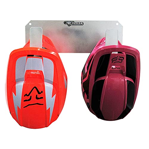 Pit Posse PP125 Dual Double Helmet Rack Holder Enclosed Race Trailer