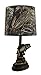 Mossy Oak Fish Accent Lamp Dark Woodtone Camo shade