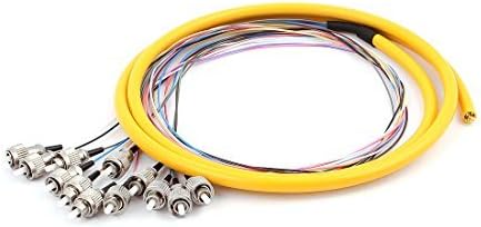 DealMux 1.5M 4.9Ft Optic Pigtail SM Singlemode 12 FC/UPC Loose Fiber Cable