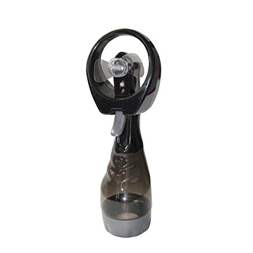 Yezijin Fan, Portable Hand held Cooling Cool Water Spray Misting Fan Mist Travel Beach (Black)