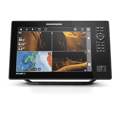 Humminbird XPLORE Series GPS Fish Finder MEGA Side Imaging+ & HD Touchscreen Display