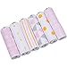 BaeBae Goods Burp Cloths for Baby Girl - Ultra Absorbent Burping Rags - Anti Shrink Unisex Burpy Clothes - Super Soft Jersey Cotton, Large 21