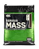 OPTIMUM NUTRITION Serious Mass Weight Gainer Protein Powder, Chocolate, 12 Pound