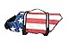 King Pup Dog Life Jacket, American Flag Life Vest for Puppies and Dogs. Safe and Secure with Extra Padding and American Flag Design (Extra Large, Blue)