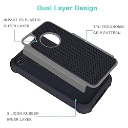 Jeylly for iPhone 4S Case, for iPhone 4