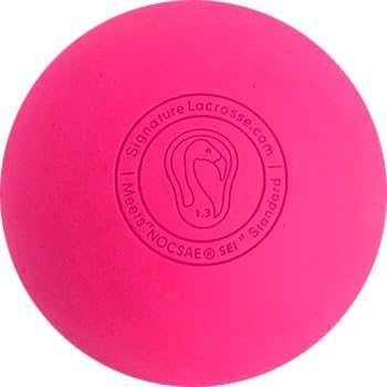 Signature Lacrosse Ball (4-Ball) Neon Pink NOCSAE & SEI Approved Pink-4P