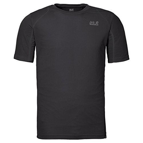 Jack wolfskin men s helium chill t-shirt, phantom, larg…