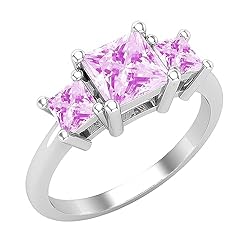 Dazzlingrock Collection Princess Lab Created Pink