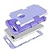 LONTECT for iPhone 7 Plus Case Hybrid Heavy Duty Shockproof Full-Body Protective Case with Dual Layer [Hard PC+ Soft Silicone] Impact Protection for Apple iPhone 7 Plus - Light Purple