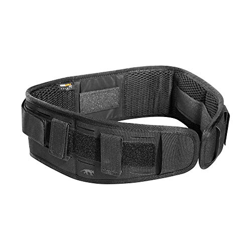 Tasmanian Tiger TT Belt Padding M&P Flache, rutschfeste Polsterung mit Laser-Cut Molle für Dienst und Einsatz-Gürtel, Schwarz, S (80 cm)