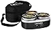 Crock-Pot 16-Ounce Little Triple Dipper Slow Cooker, Silver and Black, SCRMTD307-DK