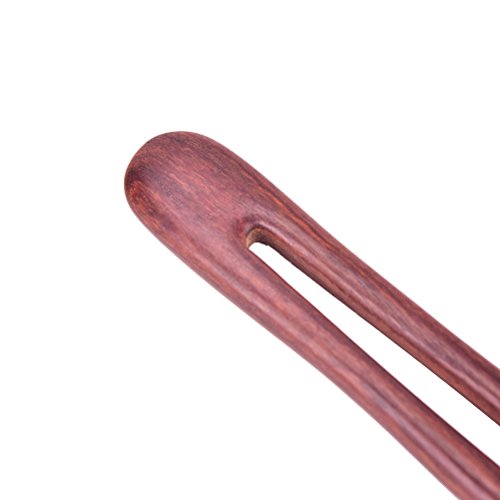 1 Pcs Handmade Carved Wood 2-Prong Hair Fork Vintage Style Hair Stick Wooden Hairpin by Team-Management - Thumbnail 4