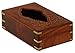 Unique Tissue Box Holder / Cover - Rectangular Handmade Wood Tissue Paper Holder with Decorative Brass Work, Kleenex Facial Wooden Tissues Boxes by SouvNear - Housewarming / Holiday Gifts