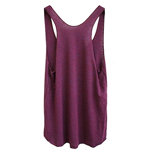 Fudule Tank Tops for Women Flower Print Yoga Tops Activewear Workout Sleeveless T-Shirts Casual Loose Vest Tunic Tops Wine