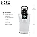 Keurig K250 Coffee Maker, Single Serve K-Cup Pod Coffee Brewer, With Strength Control, White