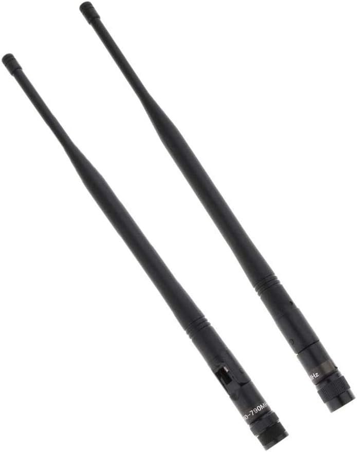 POFET 2pcs Durable Plastic UHF Microphone without Wire Gain Antenna Mic Replacement Part,Wireless Microphone Receiver UHF BNC Male Aerial Antenna - Image 4