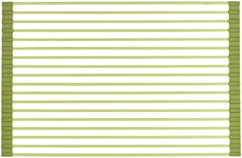 VECELO Roll Up Dish Drying / Drainer Rack - Green