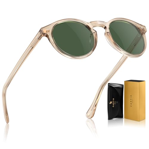 CARFIA Mens Polarized Sunglasses Vintage UV400 Protection Driving Travel Sunglasses CA5289