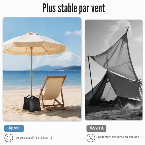Victiv Set of 6 Heavy Duty Sand Bags, 57 x 26.5 cm Weight Bags for Photographic Tripod, 800D Oxford Sand Bags for Strengthening Weighting, Sand Bag for Garden, Tent, Parasol, Swing