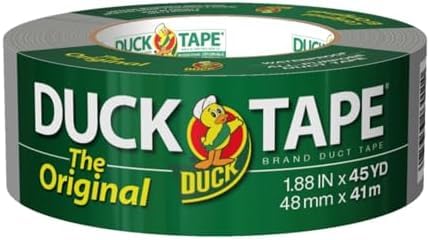 Duck The Original Tape Brand Duct Tape, 1-Pack 1.88 Inch x 45 Yard, Silver, B-450-12 (394468) (Pack of 12) Image