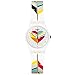 Swatch Women's Es War Zeimal LW151 White Rubber Swiss Quartz Fashion Watch