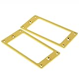 2PCS Gold Flat Electric Guitar Humbucker Pickup Mounting Ring Thicknes 2MM
