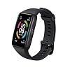 Honor Band 6 Smart Wristband 1st Full Screen 1.47″ AMOLED Color Touchscreen SpO2 Swim Heart Rate Sleep Nap Stress All-in-One Activity Tracker 5ATM Waterproof Standard Version (Meteorite Black)