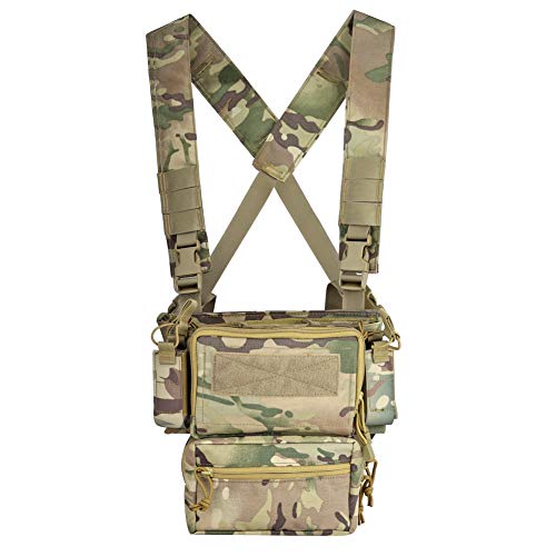 Tactical Vest Army Chest Rig Carrier Armor X Harness Rifle Pistol 