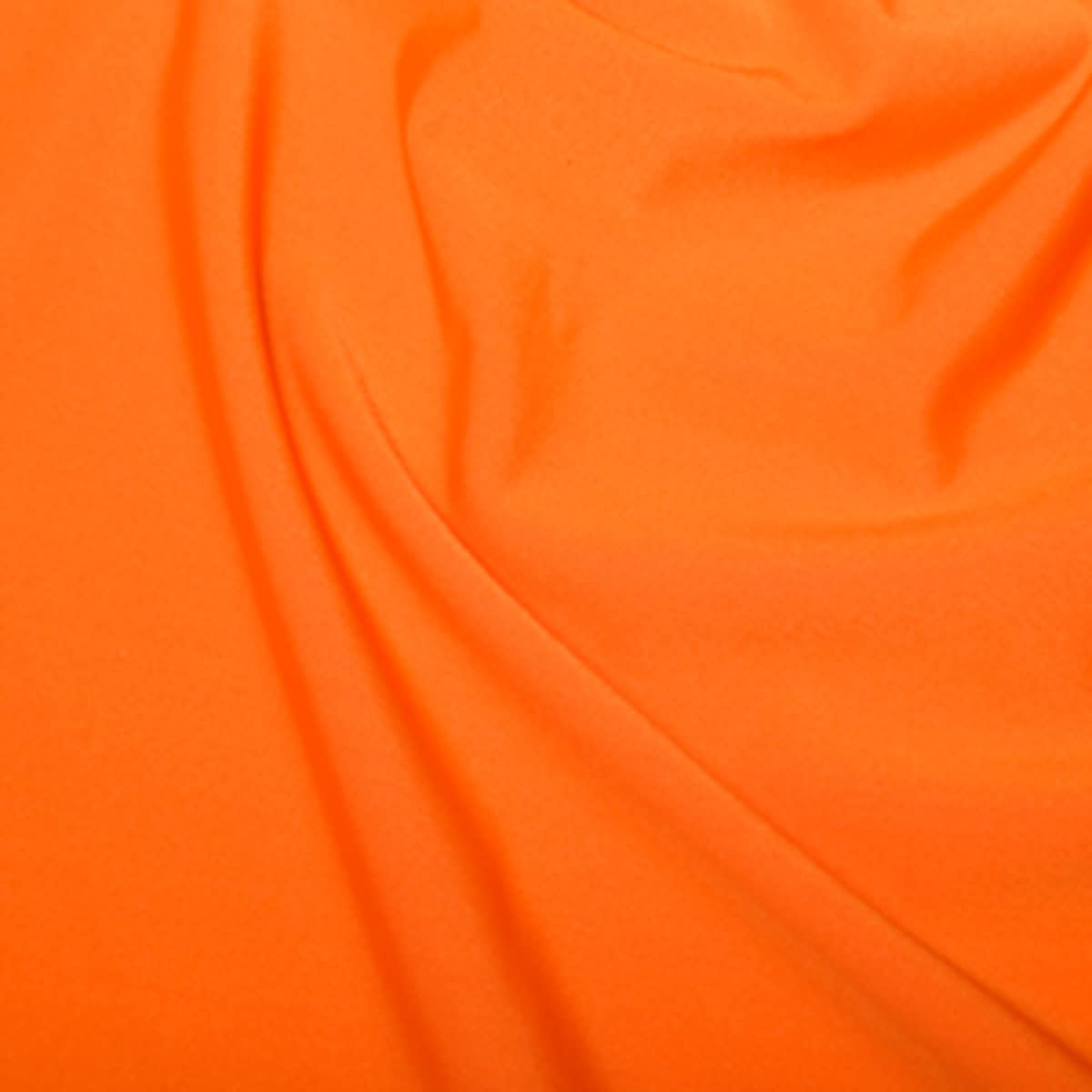 Stretch Spandex Fabric Material - Fluorescent Orange, 1Mtr 100cm x 150cm