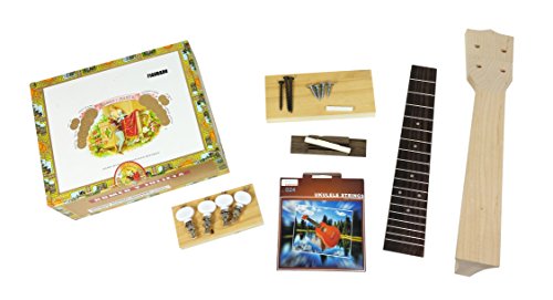 Complete Cigar Box Ukulele Kit - Easily build your own cigar box uke! All parts, hardware & instructions included.