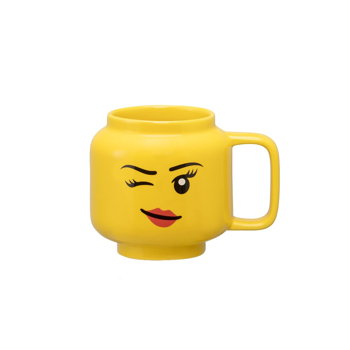 LEGO Ceramic Mug Small - Winking Girl - 255 ml | Perfect Mug, Gifts for Men, Mugs for Kids and Women Cool, Fun and Unique Small Cup Dishwasher Safe — image 1