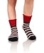 Kids Wool Socks Toddlers Girls Boy Thermal Thick Boot Warm Winter Children Crew Socks 6 Pairs(5 Pairs Stripe,6-10 Years)