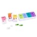 BUG HULL 7 Day Pill Organizer Detachable, Weekly Pill Case, Pill Box for Pills Vitamin Fish Oil Supplements